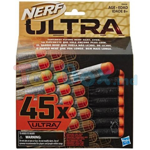 Nerf E9430 Ultra 45 bucăți burete set gloanțe