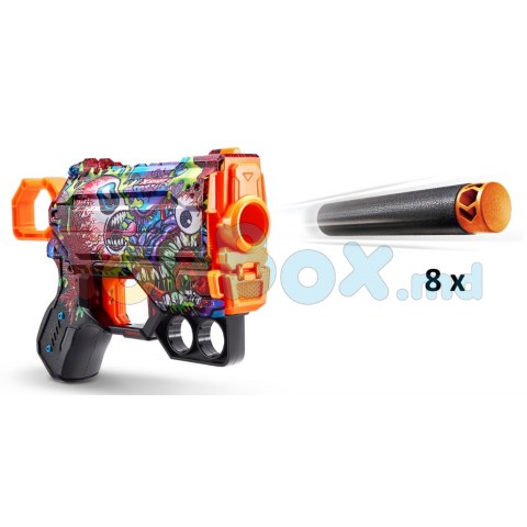 X-shot 660129 Blaster Skins Menace Gun с 8 патронами (в ассортименте)