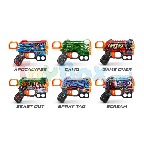 X-shot 660129 Blaster Skins Menace Gun с 8 патронами (в ассортименте)