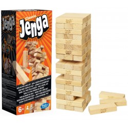 Hasbro A2120 JENGA Jocul original cu blocuri de lemn