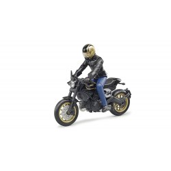 Bruder 63050 Motocicleta Ducati Cafe Racer cu figurina motociclist
