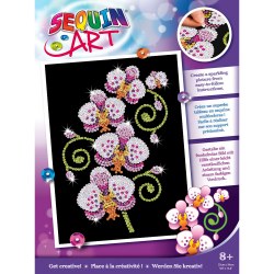 Sequin Art Purple SQ1939 Набор для творчества из пайеток ,,Орхидея