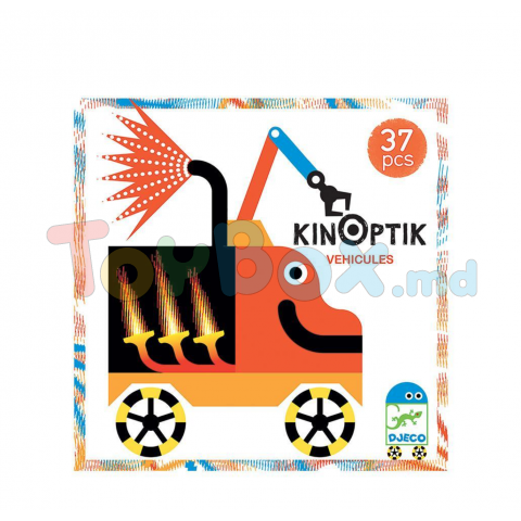 Djeco DJ05601 - KINOPTIK CONSTRUCTOR MAGNETIC - VEHICULE