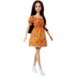 Mattel Barbie GRB52 Fashionista în rochiță cu buline