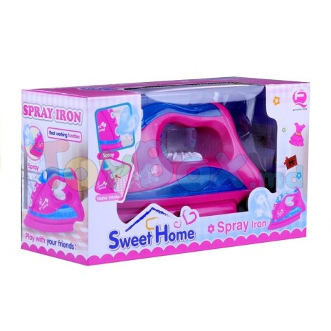 Leantoys 3714 Jucarie Fier de calcat roz cu spary apa