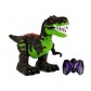 Leantoys 7230 Jucarie Dinozaur cu telecomanda RC negru-verde