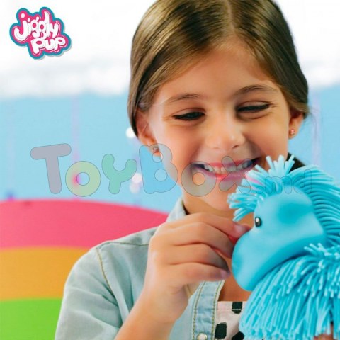 Jiggly Pup JP002-WB-BL Jucărie muzicală interactivă Unicorn albastru