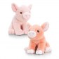 Keel Toys SW0973 Jucarie de plus Pig With Purcelus cu sunet, 16cm (in asortiment)