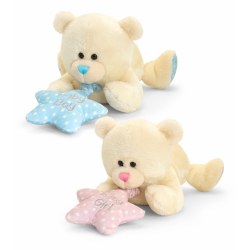 Keel Toys SN2509 Jucarie de plus Pipp the Bear Ursulet cu stea muzical, 25 cm (in asortiment)