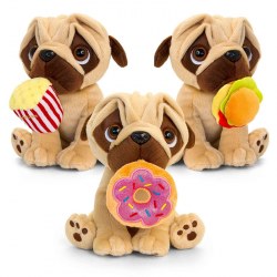 Keel Toys SD2575 Jucarie de plus Mops Pugsley to Go 20cm (in asortiment)