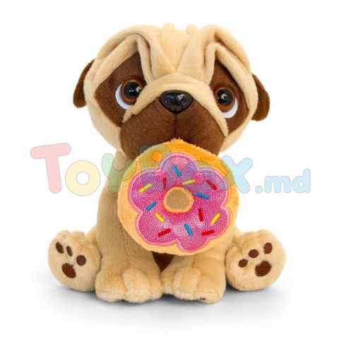 Keel Toys SD2575 Jucarie de plus Mops Pugsley to Go 20cm (in asortiment)