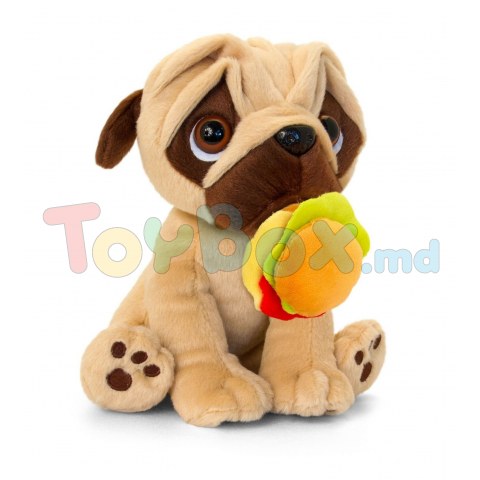 Keel Toys SD2575 Jucarie de plus Mops Pugsley to Go 20cm (in asortiment)