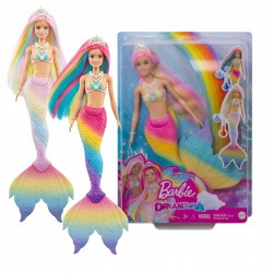 Mattel Barbie GTF89 Păpușă Sirenă Care Schimbă Culoarea