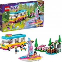 LEGO Friends 41681 Furgoneta de camping si barca cu panze