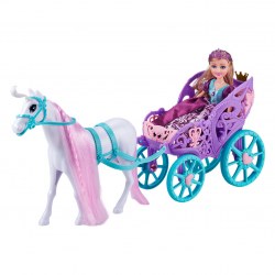 Zuru Sparkle Girlz 660089 Игровой Набор Кукла-принцесса с Лошадью и Повозкой