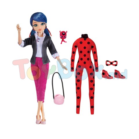 Miraculous 50355 Papusa Lady Bug Superhero Secret Marinette S2, 26cm