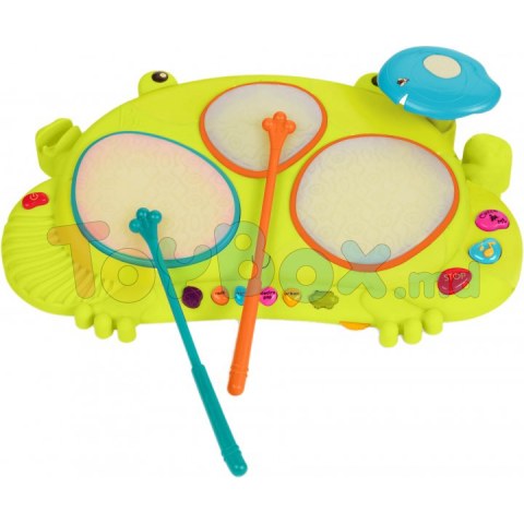 Battat BX1953Z Jucarie muzicala Frog Drum Set Ribbit-tat-tat S2