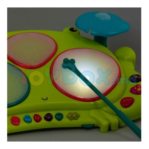 Battat BX1953Z Jucarie muzicala Frog Drum Set Ribbit-tat-tat S2