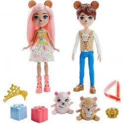 Mattel Enchantimals GYJ07 Set de joacă Ursii Braylee si Honey