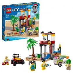 Lego City 60328 Constructor Post de salvamar pe plajă