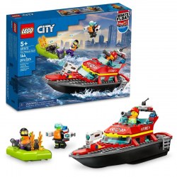 Lego City 60373 Constructor Barca de salvare a pompierilor
