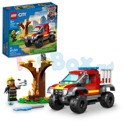 Lego City 60393 Конструктор Спасательный пожарный внедорожник