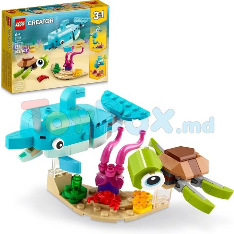 Lego Creator 31128 Конструктор Дельфин и черепаха