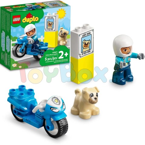 Lego Duplo 10967 Конструктор Полицейский мотоцикл
