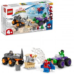 Lego Marvel Spidey  10782 Конструктор Схватка Халка и Носорога на грузовиках