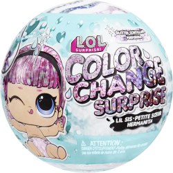L.O.L. Surprise! 585305 Кукла Сюрприз Lil Sis Glitter Color Change Surprise