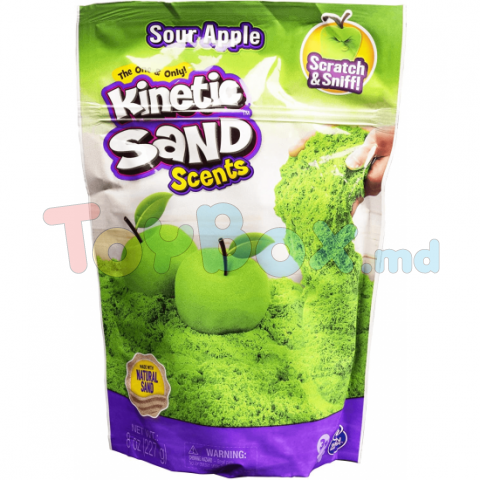 Kinetic Sand 6063083 Кинетический песок ароматизированный Sour Apple, 227г