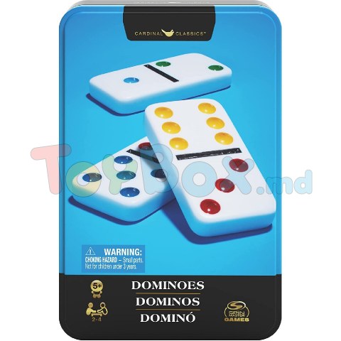 Spin Master Games 6065369 Настольная игра Double Six Color Dot Dominoes