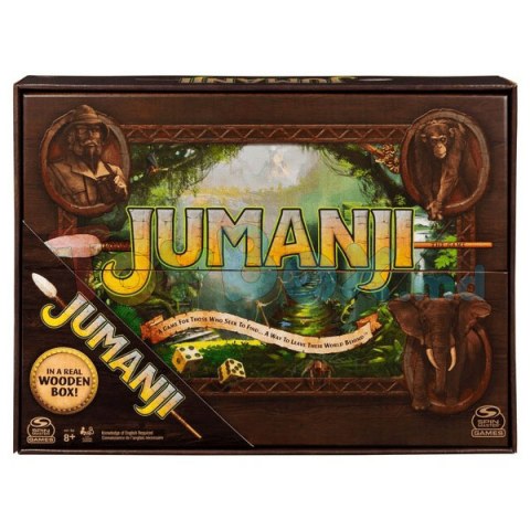 Spin Master Games 6062372 Настольная игра Jumanji в деревянной коробке на польском языке