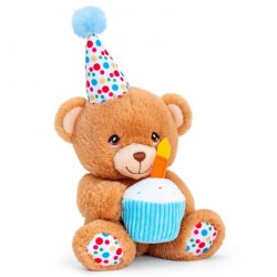 Keeleco Se1098 Jucarie de plus Happy Birthday Bear, 15cm