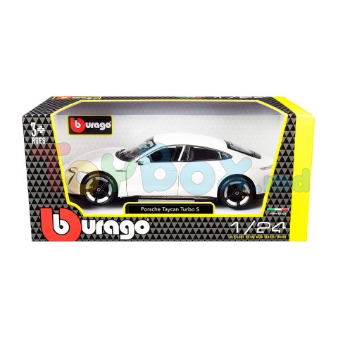 Bburago 18-21098 Модель автомобиля Porsche Taycan Turbo S (1:24) (в ассортименте)