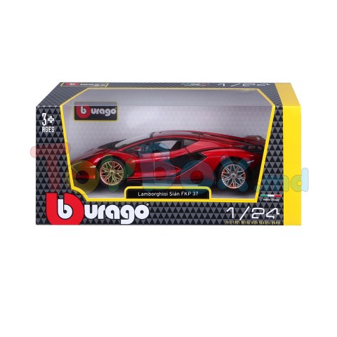 Bburago 18-21099 Модель автомобиля Lamborghini sian Fkp 37 (1:24) (в ассортименте)