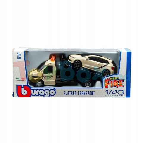 Bburago 18-31403 Игровой набор Автоперевозчик с автомоделью VW Polo GTI Mark 5