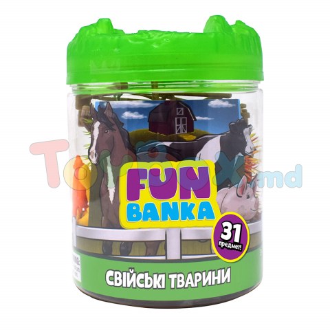 Fun Banka 320386-ua Игровой мини набор Домашние животные, 31 предмет
