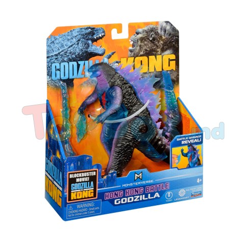 Godzilla vs. Kong 35353 Игровой набор Годзилла с боевыми ранами и лучом, 15cm