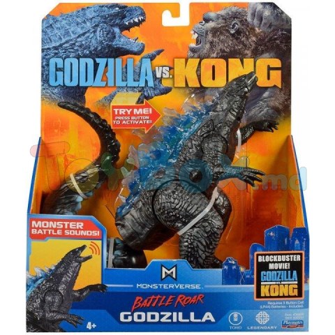 Godzilla vs. Kong 35501 Игровая фигурка Годзилла делюкс со звуковыми эффектами, 17cm