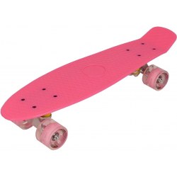 Skateboard  Enero Pink Led 22