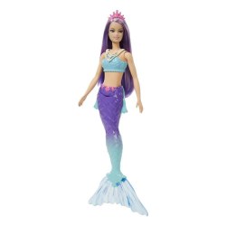 Barbie HGR10 Кукла-русалка из Дримтопии с фиолетовыми волосами
