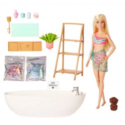 Barbie HKT92 Игровой набор Barbie Self-care Пенная ванна из конфетти