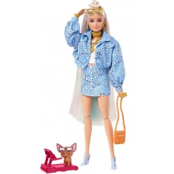 Barbie HHN08 Papusa Extra Costum Albastru