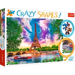 Trefl 11115T Puzzle Crazy Shapes Sky Over Paris, 600 Piese