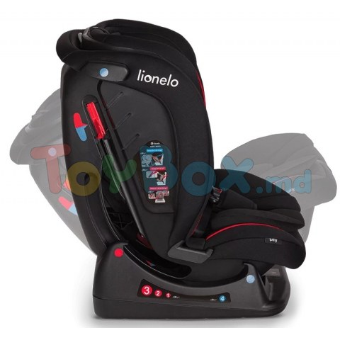 Детское автокресло Lionelo Aart Black Carbon Red
