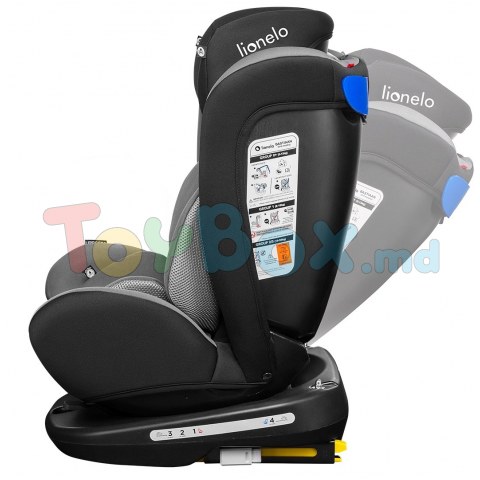 Scaun auto Lionelo Bastiaan Grey  Black