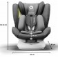 Scaun auto Lionelo Bastiaan One Grey Graphite