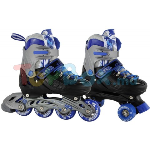 Роликовые коньки Enero Ozone 2in1 Black/Blue 31-34