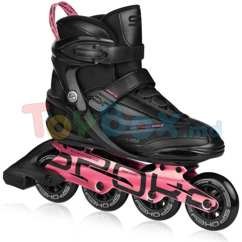 Роликовые коньки Spokey Preto Pink 37 (929418)
